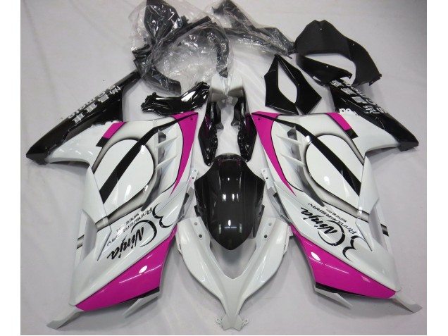 Glänzend Weiß & Pink 13-18 Kawasaki Ninja 300 Verkleidung Glänzend Weiß & Pink 13-18 Kawasaki Ninja 300 Verkleidung