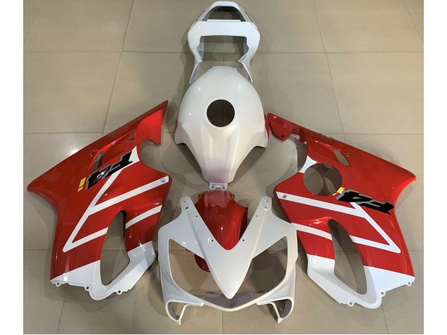 Glänzend Weiß & Rot 01-03 Honda CBR600 F4i Verkleidung Glänzend Weiß & Rot 01-03 Honda CBR600 F4i Verkleidung