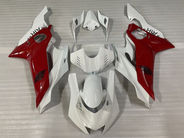 Glänzend Weiß & Rot J AIR 17-21 Yamaha R6 Verkleidung Glänzend Weiß & Rot J AIR 17-21 Yamaha R6 Verkleidung