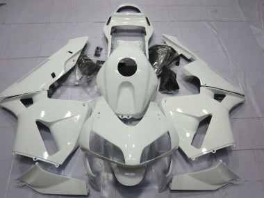 Glänzend Weiß Schlicht 03-04 Honda CBR600RR Verkleidung