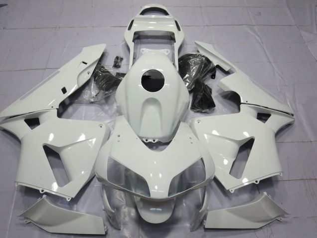 Glänzend Weiß Schlicht 03-04 Honda CBR600RR Verkleidung Glänzend Weiß Schlicht 03-04 Honda CBR600RR Verkleidung