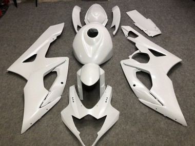 Glänzend Weiß Schlicht 05-06 Suzuki GSXR 1000 Verkleidung