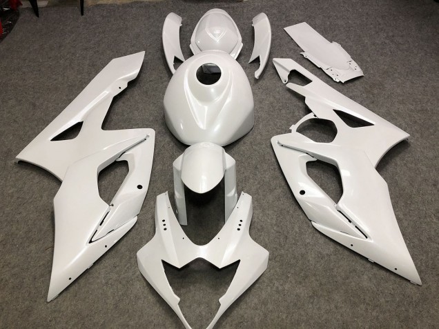 Glänzend Weiß Schlicht 05-06 Suzuki GSXR 1000 Verkleidung Glänzend Weiß Schlicht 05-06 Suzuki GSXR 1000 Verkleidung