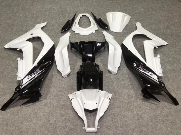 Glänzend Weiß / Schwarz 11-15 Kawasaki ZX10R Verkleidung Glänzend Weiß / Schwarz 11-15 Kawasaki ZX10R Verkleidung