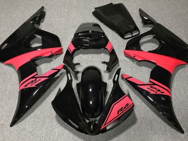 Glänzend Schwarz & Rot 03-04 Yamaha R6 Verkleidung