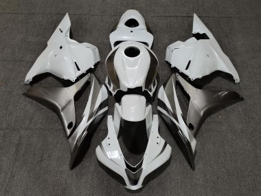 Glänzend Weiß & Silber 09-12 Honda CBR600RR Verkleidung