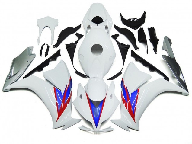 Glänzend Weiß & Silber 12-16 Honda CBR1000RR Verkleidung Glänzend Weiß & Silber 12-16 Honda CBR1000RR Verkleidung