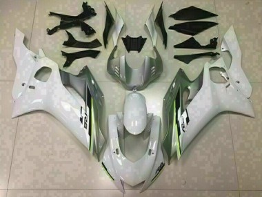 Glänzend Weiß & Silber 17-21 Yamaha R6 Verkleidung