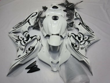 Glänzend Weiß Sonderdesign 07-08 Honda CBR600RR Verkleidung