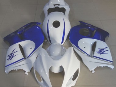Glänzend Weiß & Tiefblau 97-07 Suzuki GSXR 1300 Verkleidung