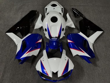 Glänzend Weiß & Tiefes Blau 13-23 Honda CBR600RR Verkleidung