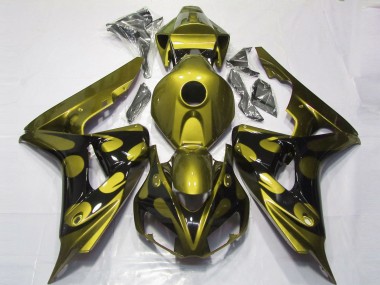 Glänzendes Gelb & Schwarz 06-07 Honda CBR1000RR Verkleidung