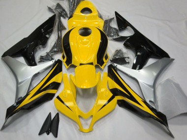 Glänzendes Gelb Silber & Schwarz 07-08 Honda CBR600RR Verkleidung