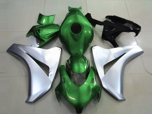 Glänzendes Grün & Silber 08-11 Honda CBR1000RR Verkleidung Glänzendes Grün & Silber 08-11 Honda CBR1000RR Verkleidung