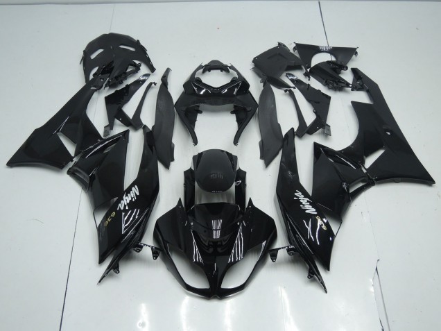 Glänzendes Schwarz 09-12 Kawasaki ZX6R Verkleidung Glänzendes Schwarz 09-12 Kawasaki ZX6R Verkleidung