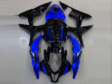Glänzendes Schwarz & Blau 07-08 Honda CBR600RR Verkleidung