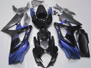 Glänzendes Schwarz & Blau 07-08 Suzuki GSXR 1000 Verkleidung