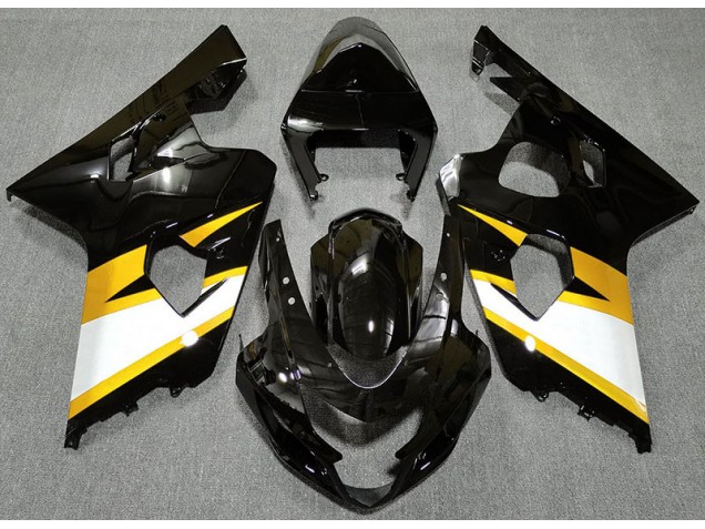 Glänzendes Schwarz & Gelb 04-05 Suzuki GSXR 600-750 Verkleidung Glänzendes Schwarz & Gelb 04-05 Suzuki GSXR 600-750 Verkleidung