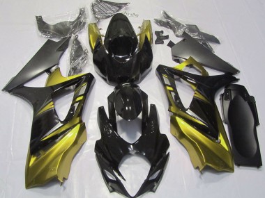 Glänzendes Schwarz & Gelb 07-08 Suzuki GSXR 1000 Verkleidung