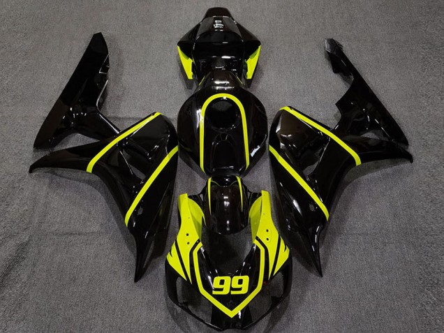 Glänzendes Schwarz & Leuchtendes Gelb 06-07 Honda CBR1000RR Verkleidung Glänzendes Schwarz & Leuchtendes Gelb 06-07 Honda CBR1000RR Verkleidung