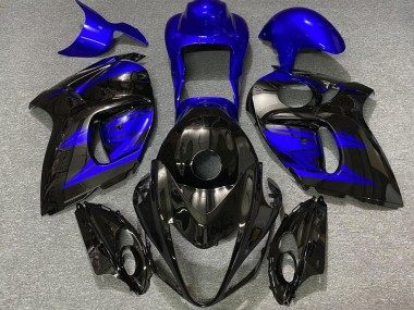 Glänzendes Schwarz & Tiefes Blau 08-20 Suzuki GSXR 1300 Verkleidung