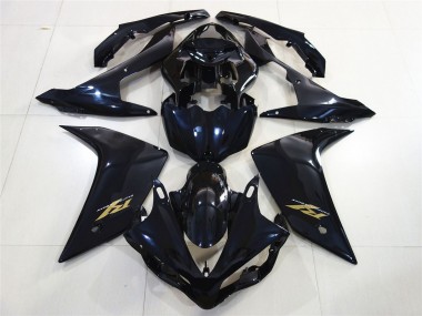 Glänzendes Schwarzes Gold 07-08 Yamaha R1 Verkleidung