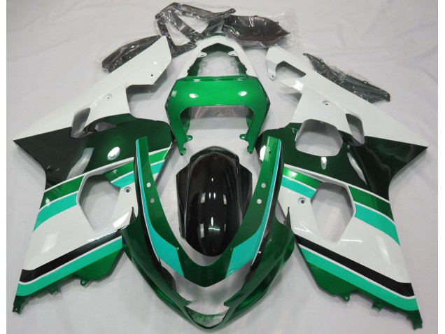 Glanzgrün & Grün 04-05 Suzuki GSXR 600-750 Verkleidung Glanzgrün & Grün 04-05 Suzuki GSXR 600-750 Verkleidung