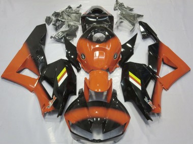 Glanzorange & Schwarz Verblassen 13-23 Honda CBR600RR Verkleidung