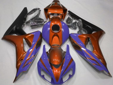 Glanzorange & Tiefes Blau 06-07 Honda CBR1000RR Verkleidung