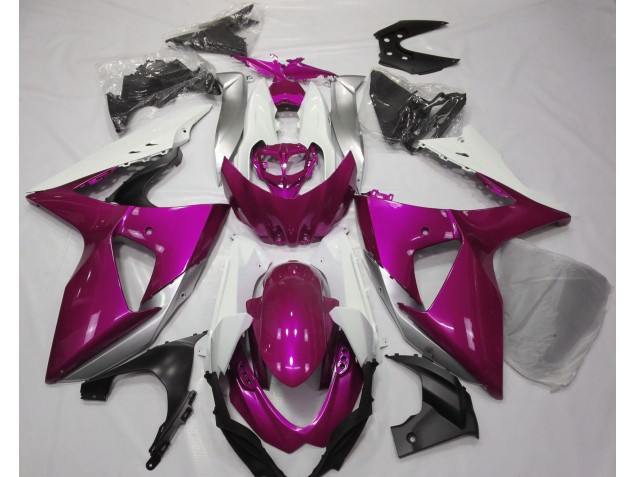 Glanzrosa & Weiß 09-16 Suzuki GSXR 1000 Verkleidung Glanzrosa & Weiß 09-16 Suzuki GSXR 1000 Verkleidung