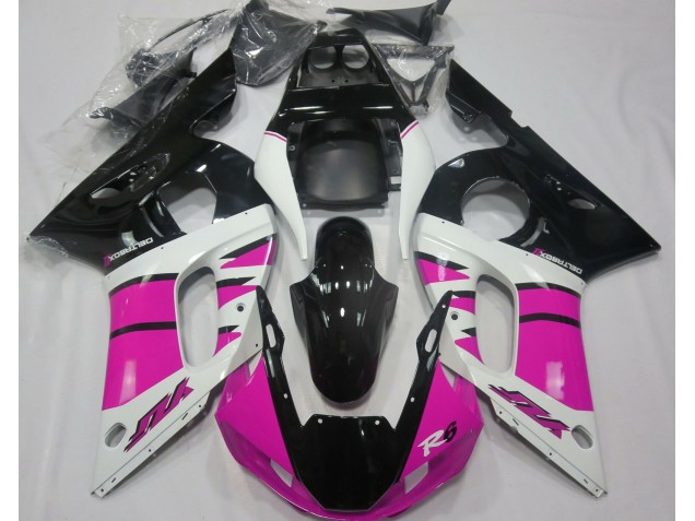 Glanzrosa & Schwarz 98-02 Yamaha R6 Verkleidung Glanzrosa & Schwarz 98-02 Yamaha R6 Verkleidung