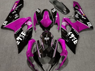 Glanzrosa & Schwarz Benutzerdefiniert 05-06 Suzuki GSXR 1000 Verkleidung