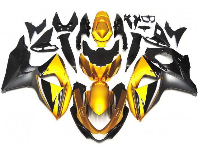 Gold & Grau OEM-Stil Benutzerdefiniert 09-16 Suzuki GSXR 1000 Verkleidung Gold & Grau OEM-Stil Benutzerdefiniert 09-16 Suzuki GSXR 1000 Verkleidung