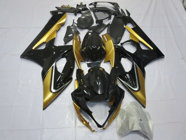 Gold & Schwarz 05-06 Suzuki GSXR 1000 Verkleidung Gold & Schwarz 05-06 Suzuki GSXR 1000 Verkleidung