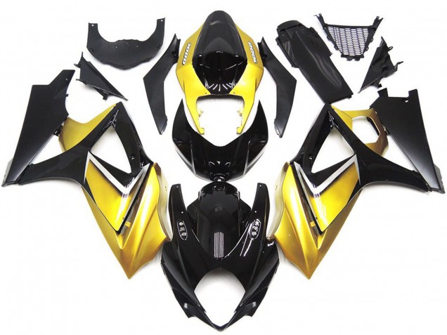 Goldgelb Benutzerdefiniert OEM-Stil 07-08 Suzuki GSXR 1000 Verkleidung Goldgelb Benutzerdefiniert OEM-Stil 07-08 Suzuki GSXR 1000 Verkleidung