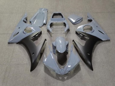 Grau & Matt Schwarz 03-04 Yamaha R6 Verkleidung
