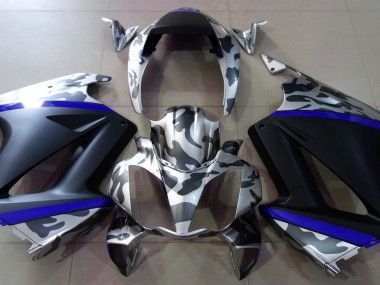 Grau Tarnung & Blau 02-12 Honda VFR800 Verkleidung