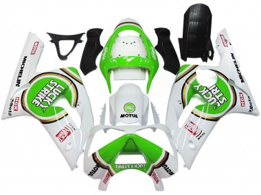 Grün Lucky Strike Glanz 03-04 Kawasaki ZX6R Verkleidung