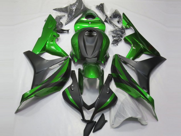 Grün & Matt Schwarz 07-08 Honda CBR600RR Verkleidung Grün & Matt Schwarz 07-08 Honda CBR600RR Verkleidung