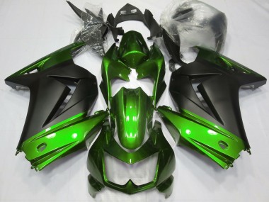 Grün & Matt Schwarz 08-12 Kawasaki Ninja 250 Verkleidung