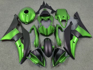 Grün & Matt Schwarz 08-16 Yamaha R6 Verkleidung