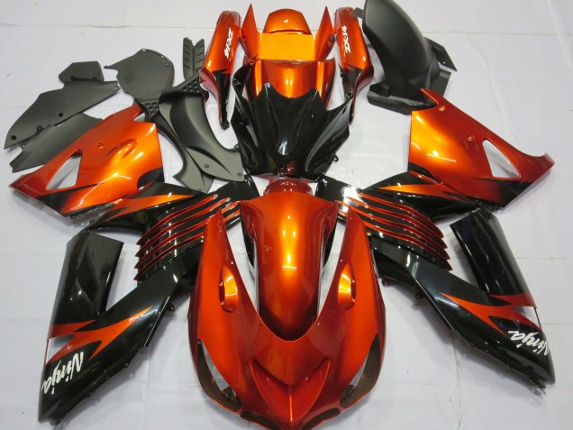 Grün Schwarz 06-11 Kawasaki ZX14R Verkleidung Grün Schwarz 06-11 Kawasaki ZX14R Verkleidung