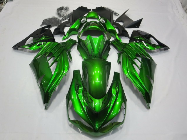 Grün Schwarz 12-21 Kawasaki ZX14R Verkleidung Grün Schwarz 12-21 Kawasaki ZX14R Verkleidung