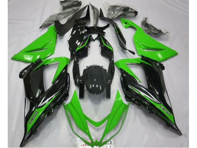 Grün & Schwarz 13-18 Kawasaki ZX6R Verkleidung Grün & Schwarz 13-18 Kawasaki ZX6R Verkleidung