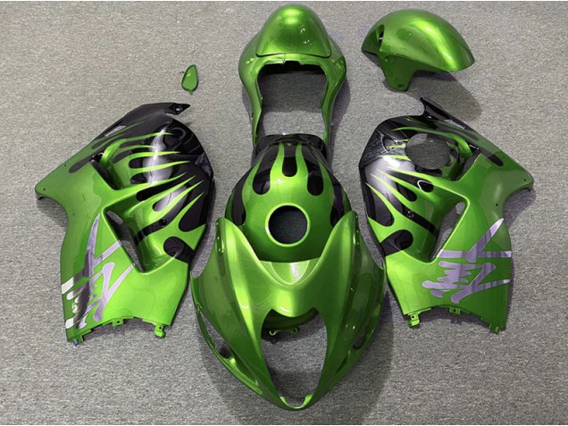 Grün & Schwarz 97-07 Suzuki GSXR 1300 Verkleidung Grün & Schwarz 97-07 Suzuki GSXR 1300 Verkleidung