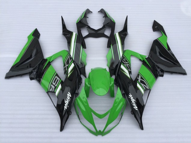 Grün & Schwarz Glanz 13-18 Kawasaki ZX6R Verkleidung Grün & Schwarz Glanz 13-18 Kawasaki ZX6R Verkleidung