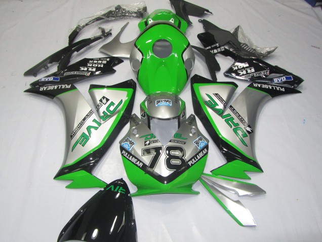 Grün-Silber 12-16 Honda CBR1000RR Verkleidung Grün-Silber 12-16 Honda CBR1000RR Verkleidung