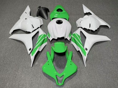 Grüner & Weißer Seitenstreifen 09-12 Honda CBR600RR Verkleidung
