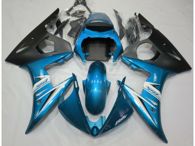 Hellblau & Weiß 03-04 Yamaha R6 Verkleidung Hellblau & Weiß 03-04 Yamaha R6 Verkleidung