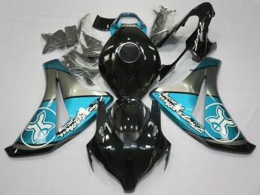 Hellblau Auf Schwarz Kundenspezifisch 08-11 Honda CBR1000RR Verkleidung